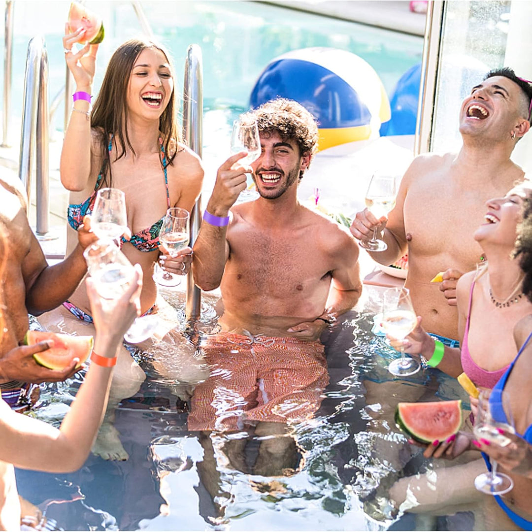 2400 Stück Eintrittsbänder, Wasserfeste Festival Armbänder, Party Einlassbänder, Partybänder für Kon