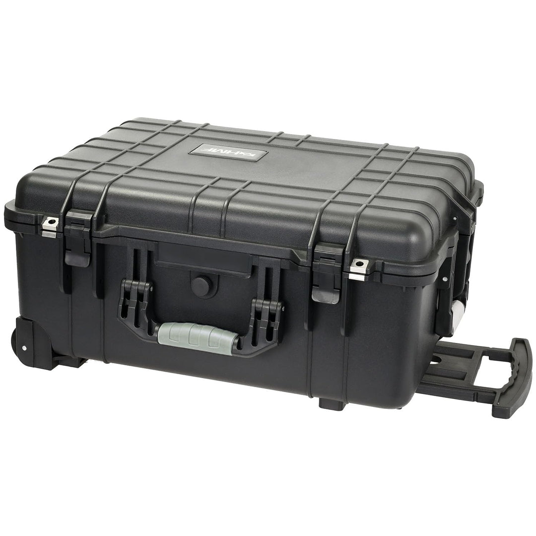 HMF Outdoor-Trolley, ODK400, Fotokoffer mit Rasterschaumstoff | 58,5 x 45 x 27,5 cm | Schwarz 58.5 x
