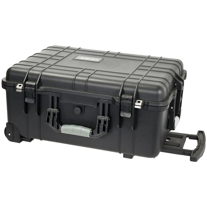 HMF Outdoor-Trolley, ODK400, Fotokoffer mit Rasterschaumstoff | 58,5 x 45 x 27,5 cm | Schwarz 58.5 x