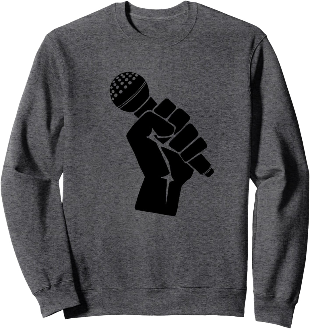 Hip Hop Mikrofon Sweatshirt