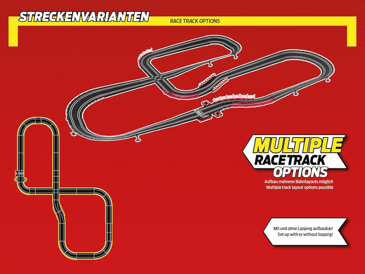 Carrera - 20062575 - Carrera GO!!! Ferrari Power Racing Rennbahn-Set I Rennbahn mit lizensierten Slo