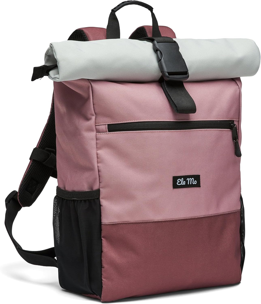 Ela Mo Rucksack Damen - Rolltop schön u. durchdacht - Laptop Rucksäcke für Frauen - Anti Diebstahl T