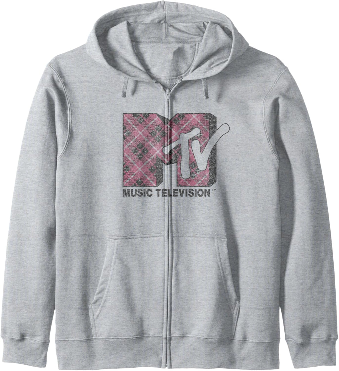 MTV Plaid Logo Kapuzenjacke