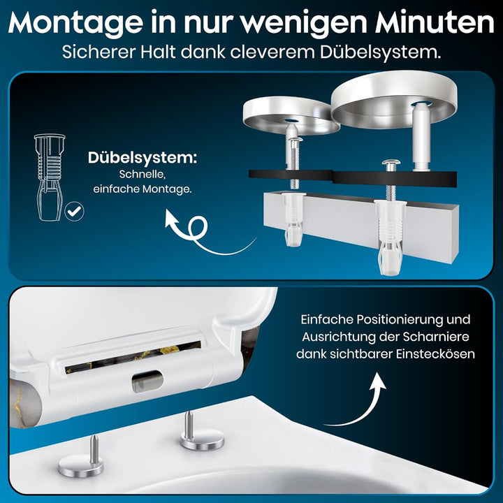 Toilettendeckel Mit Absenkautomatik | WC Sitz Mit Absenkautomatik | Klodeckel Mit Absenkautomatik |