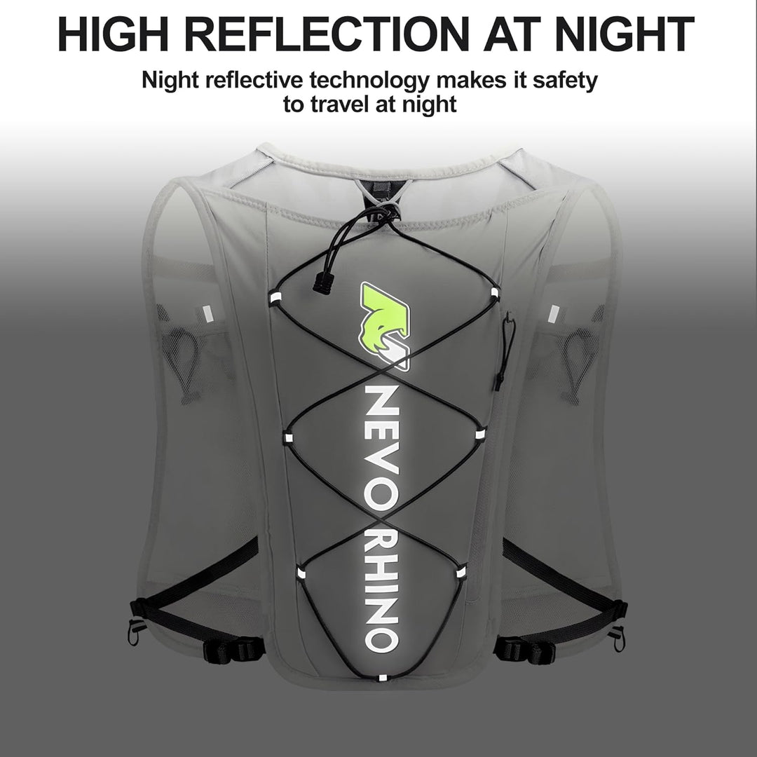Running Hydration Vest, 5.5L Running Vest for Women Men with 2L TPU Water Bladder,Hydration Backpack