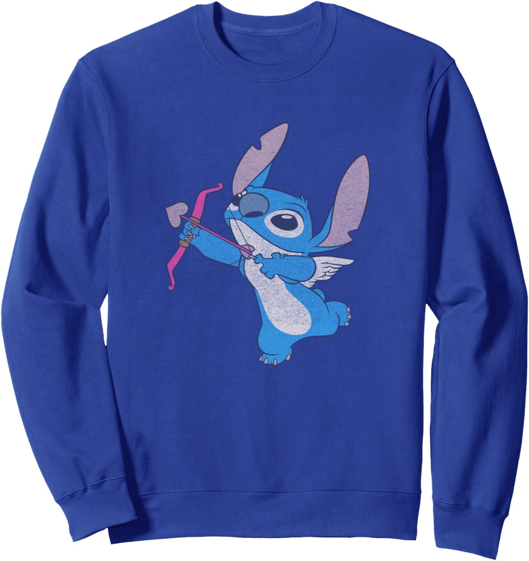 Disney Lilo & Stitch Valentinstag Vintage Stitch Cupid Sweatshirt