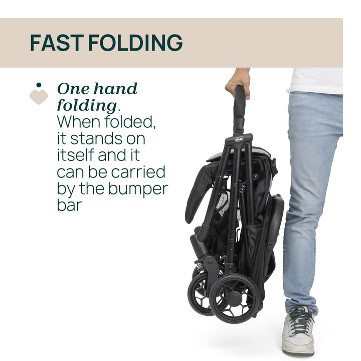 Chicco Kinderwagen Taormina, Ab Geburt bis 22 Kg, Praktisch und leicht, Zusammenklappbarer Buggy, Ki