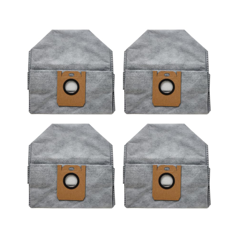 SwitchBot Antibakterielle Staubbeutel für K11+ Mini Roboter Staubsauger (4er Pack) 4-pack Grau, 4-p