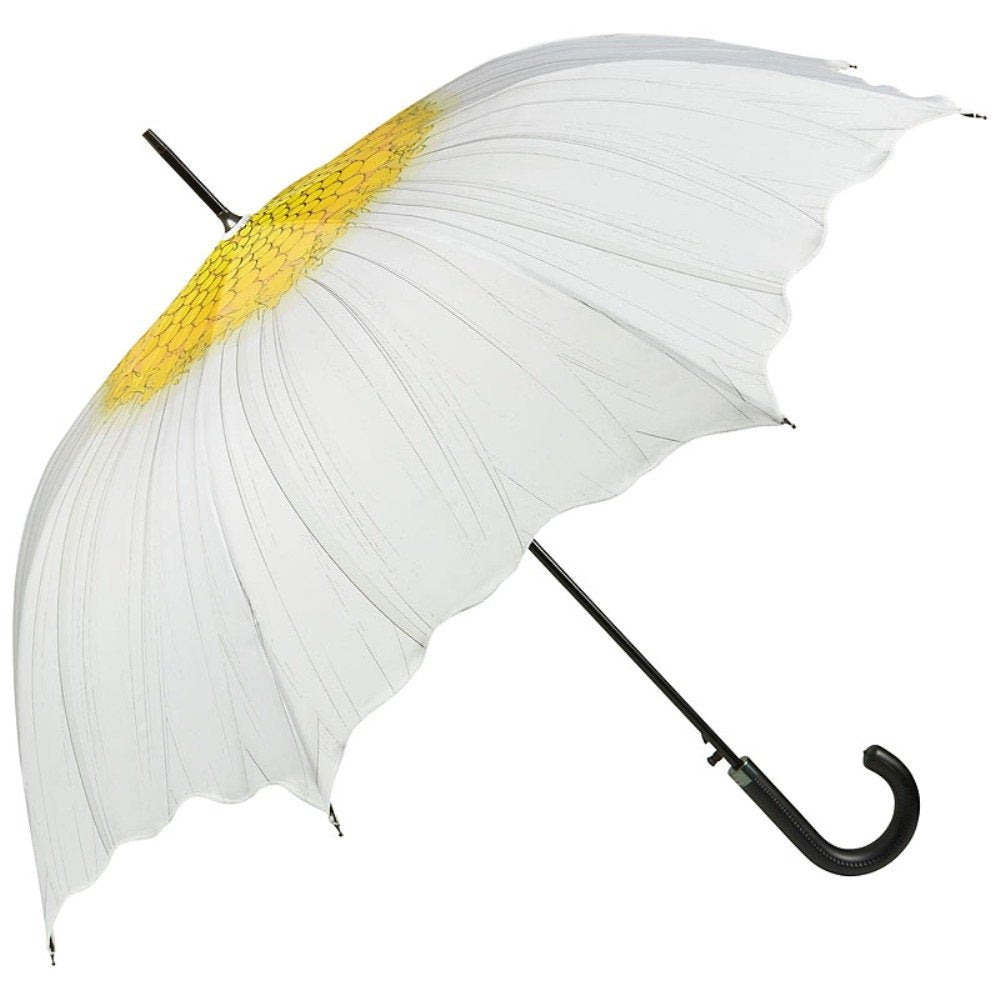 VON LILIENFELD® Regenschirm Margerite Blume Auf-Automatik Hochzeitsschirm Stockschirm Stabil