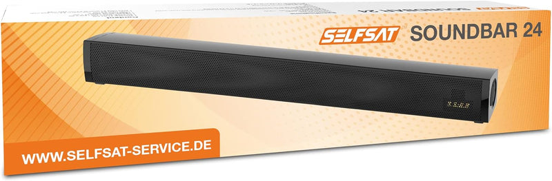 SELFSAT SOUNDBAR 24 (12V Soundbar passend für 24“ TVs) Bluetooth schwarz für 24 Zoll TV`s, für 24 Zo