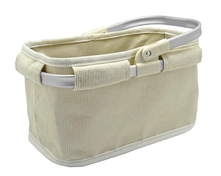 tanner DER KLEINE KAUFMANN TANNER Deco - Tragekorb aus Cord „Pure Sand“ (Abmessung 28 x 17 x 15,5 cm