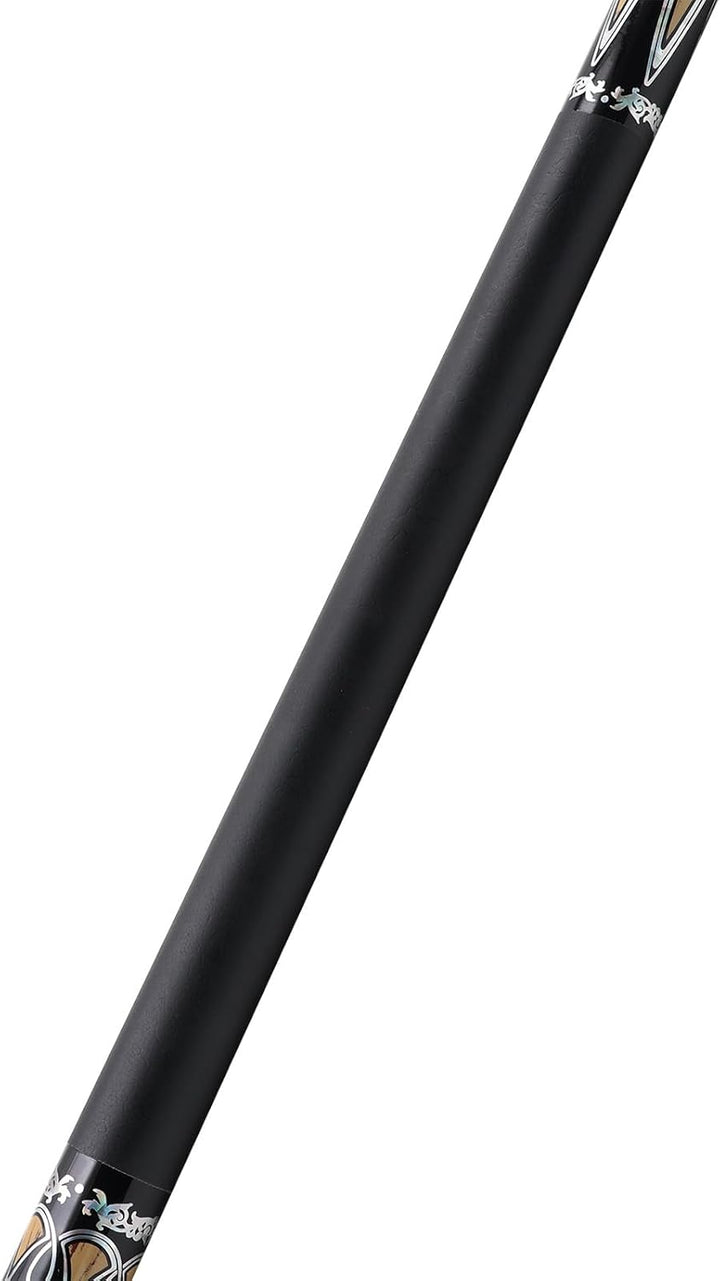 CUESOUL 58 Zoll Pool-Queue,21oz,13 mm Spitze, Billard-Queue mit Irish Wrap, verpackt in blau/brauner