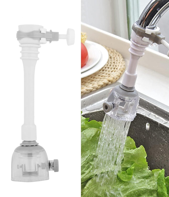 Wasserhahn-Verlängerung, verstellbar, spritzwassergeschützt, drehbar, für die Küche, Wasserspar-Düse