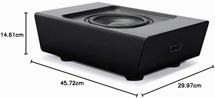 Bluesound Pulse SUB+ kabelloser Aktiv-Subwoofer - Schwarz Black, Black