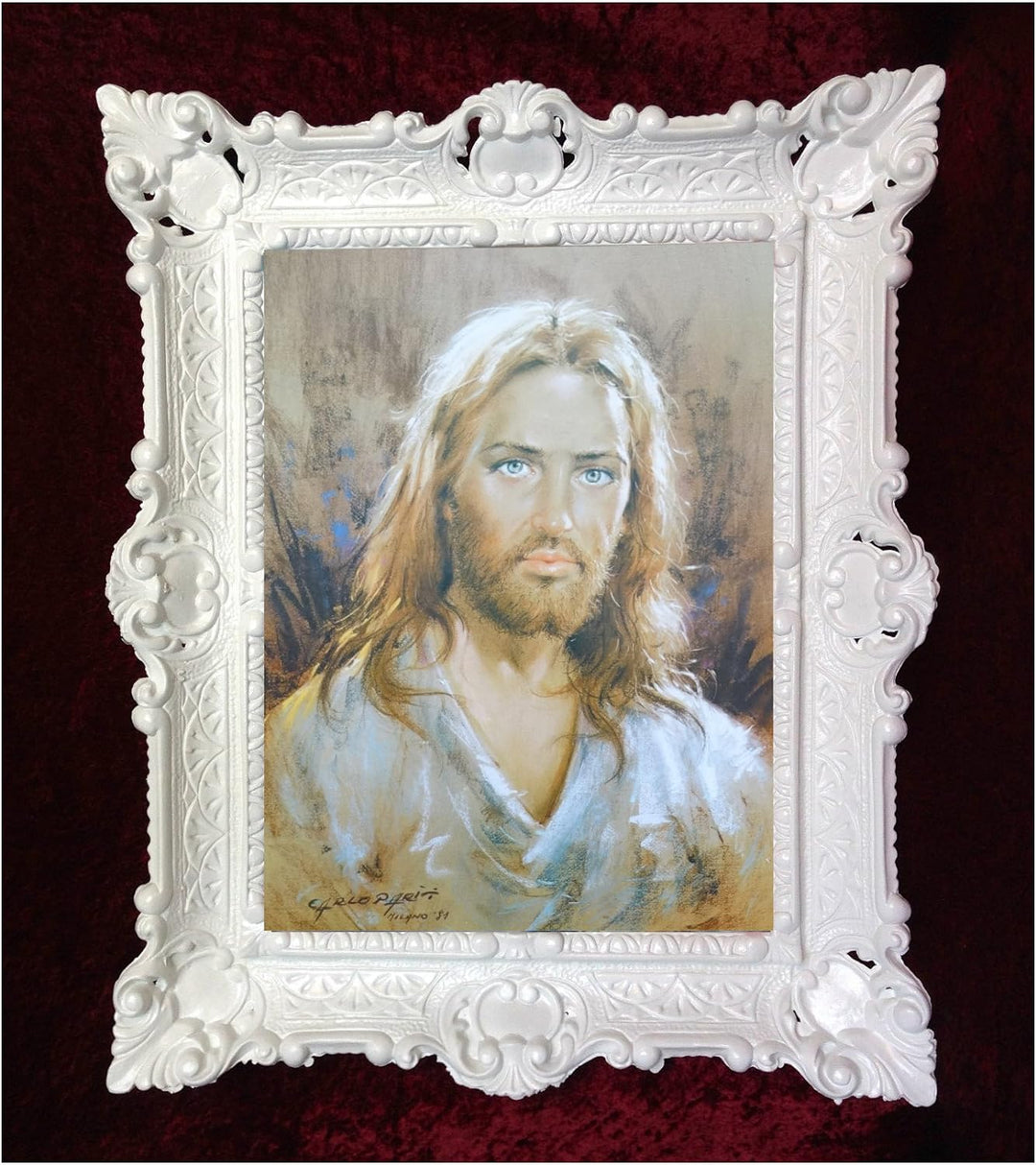 Lnxp Gemälde in den Rahmen montiert 56x46 cmReligiös Mutter Maria Gottes Maria Jesus Christus K14 50