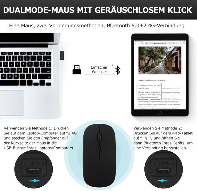 SOPPY Tastaturhülle mit Maus für 12,4'' Samsung Galaxy Tab S10+/S9 FE+/S9 Plus/S8+/S7+/S7 FE, Hülle