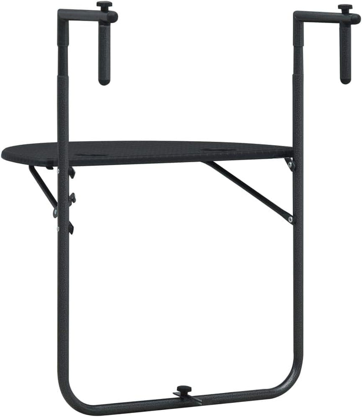 Susany Zusammengeklappt Balkonhängetisch Balkontisch Tisch 60 x 64 x 83,5 cm Mit 3-Fach höhenverstel