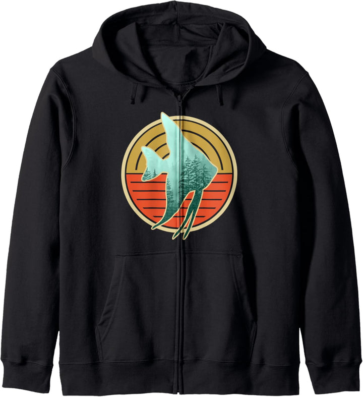 Engel Fisch Retro Vintage Wildlife Tier Kapuzenjacke