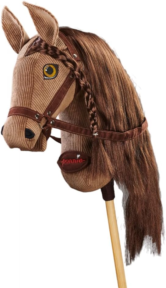 PONNIE Steckenpferd Ponnie Baroness A3, Hobby Horse, Pferde Spielzeug für Kinder, mit handgemalten A