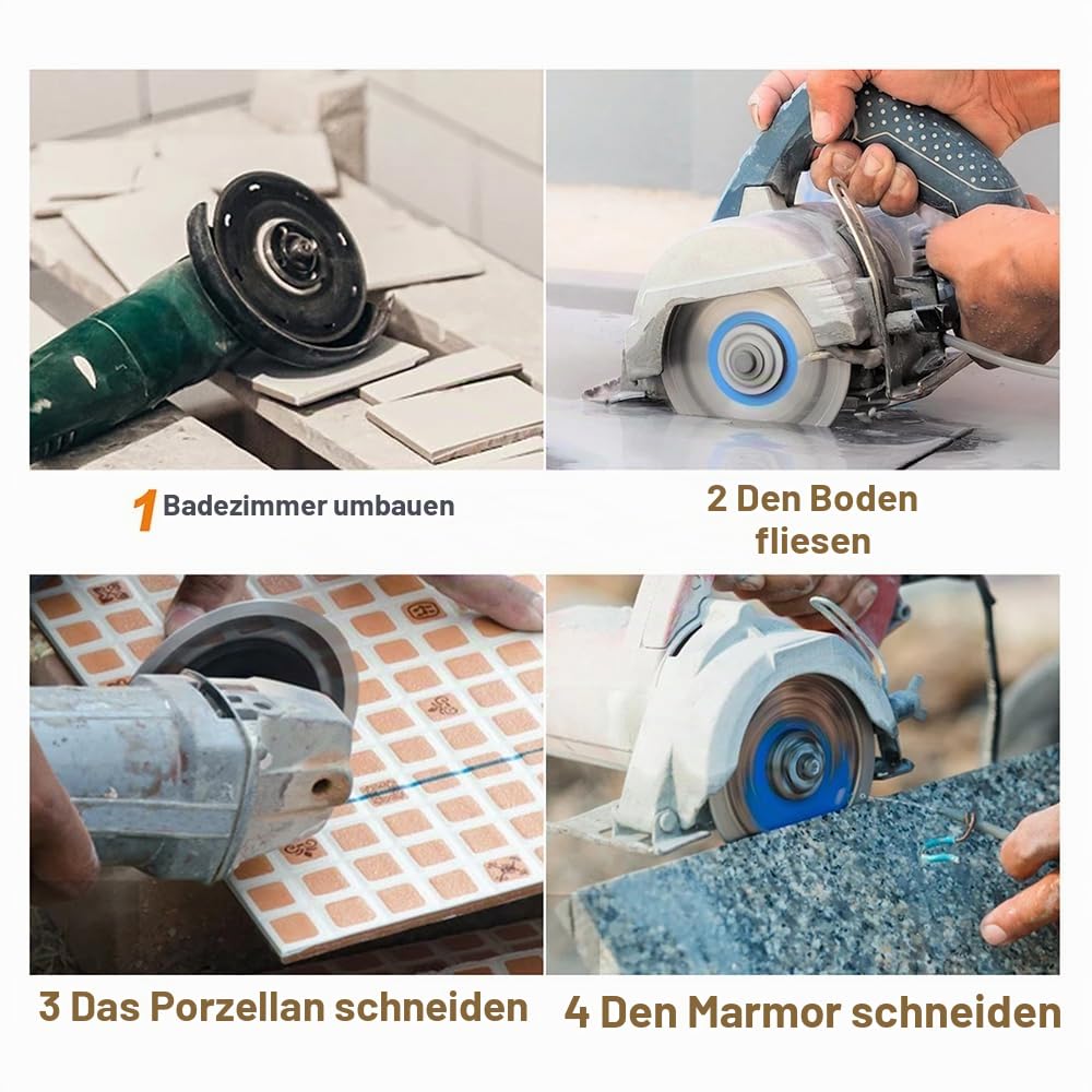 Diamant Fliesenbohrer Set - Diamantbohrer für Fliesen Porzellan Keramik Marmor Granit Bohrungen25&amp;50