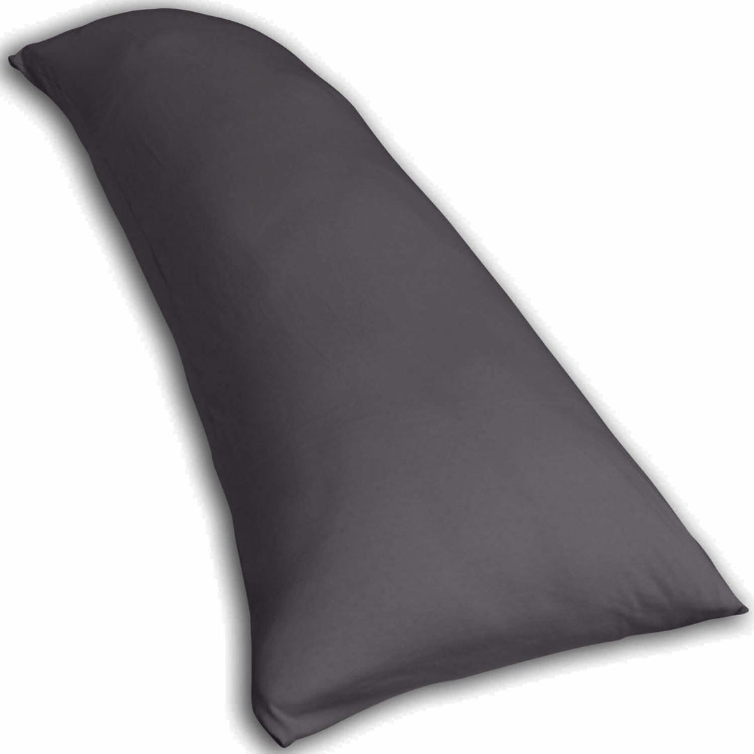 Traumreiter Seitenschläferkissen mit Bezug Baumwolle Grau, orthopädisches Memory Foam Kissen Visco X