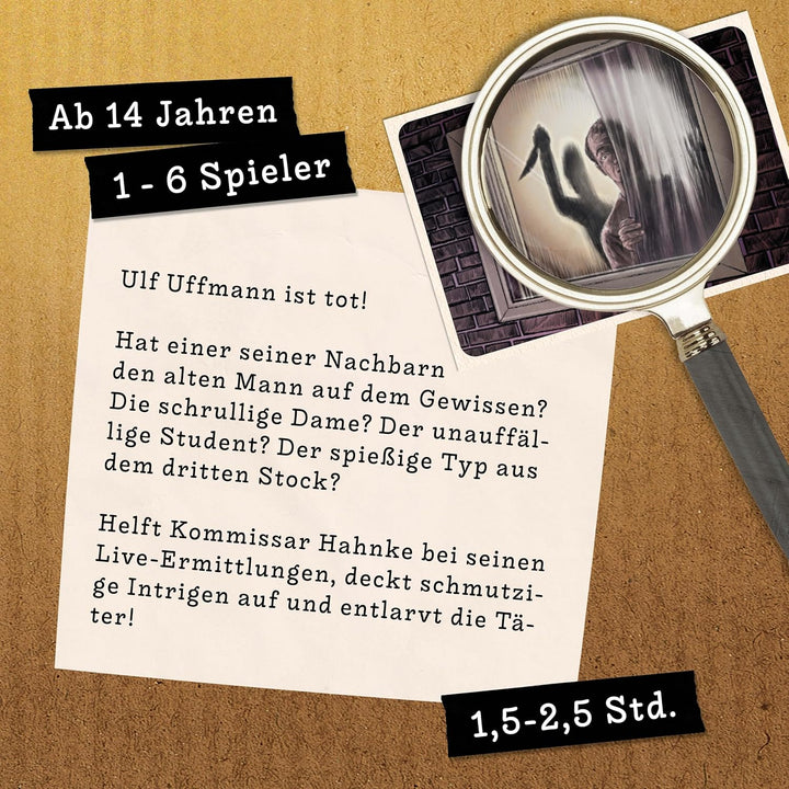Hidden Games Tatort – Alle unter einem Dach – Fallakte – Mordfall lösen Spiel – spannendes Detektivs