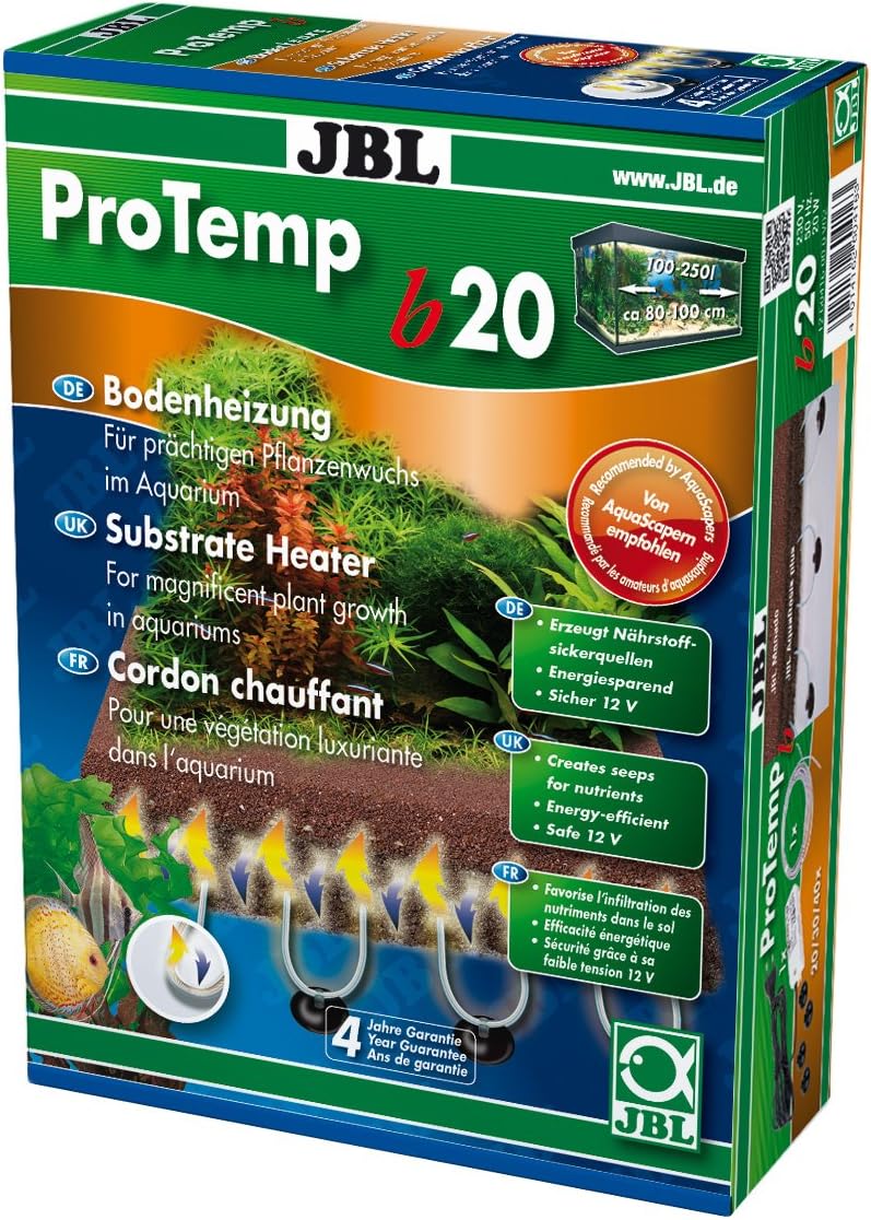 JBL ProTemp b20 Bodenheizung für Süss- und Meerwasser-Aquarien, für 100 - 250 l Für 100-250 l, Für 1