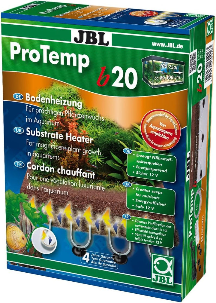 JBL ProTemp b20 Bodenheizung für Süss- und Meerwasser-Aquarien, für 100 - 250 l Für 100-250 l, Für 1