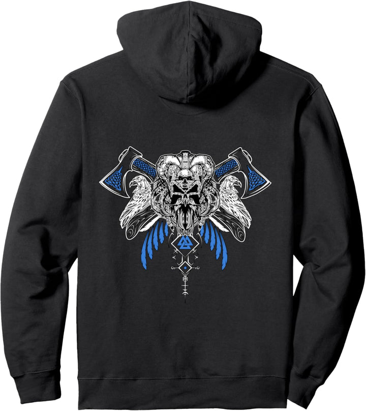Klassisches Keltischer Vikinger Vegvisir Kompass Wikinger Pullover Hoodie