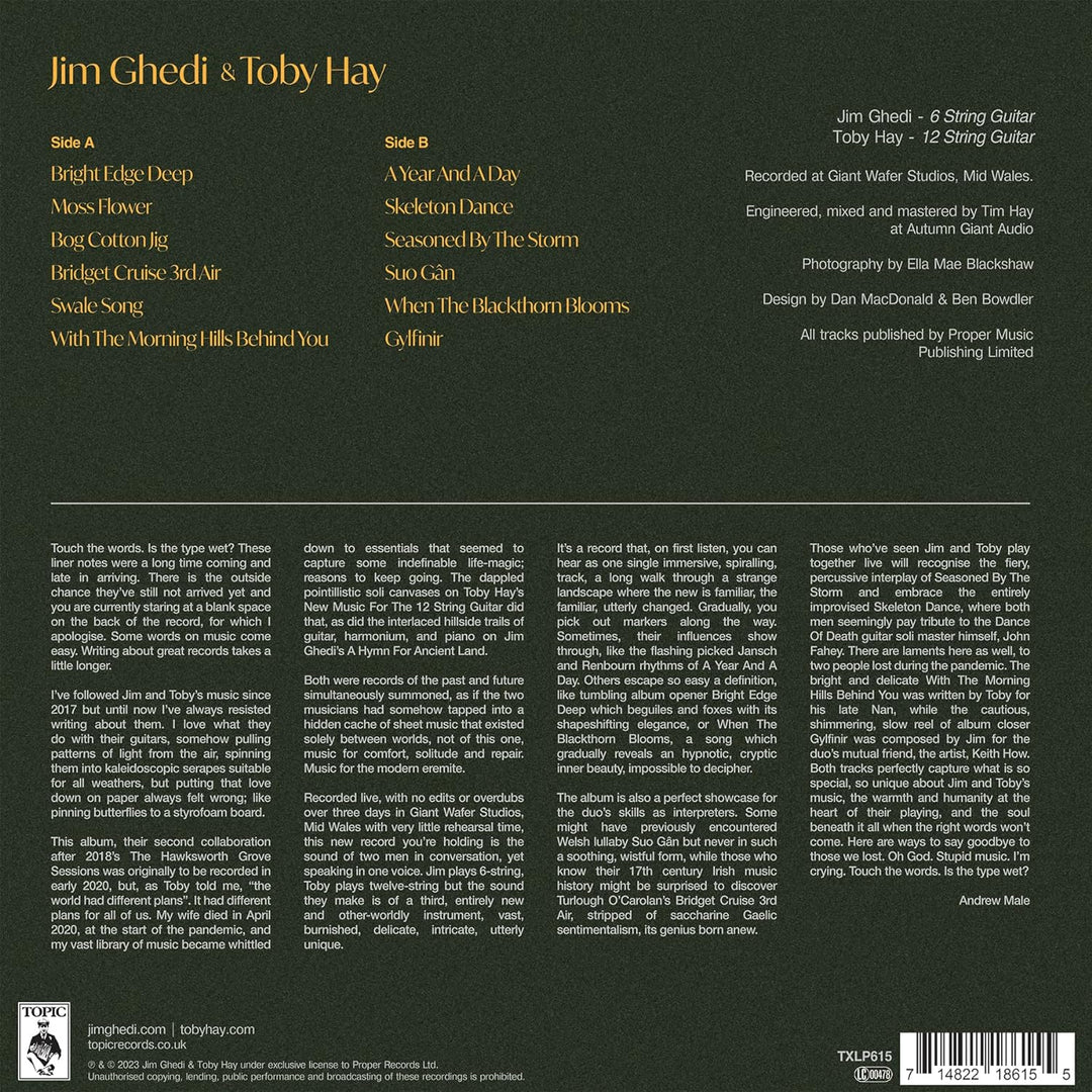 Jim Ghedi & Toby Hay, Vinyl
