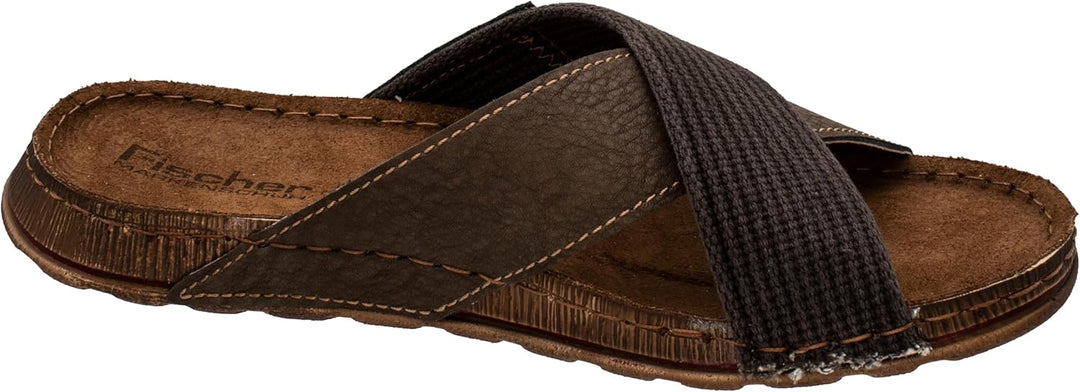 Fischer Markenschuh Herren, Männer, Pantoletten, Pantoletten 41 EU Braun Nuss 74, 41 EU Braun Nuss 7