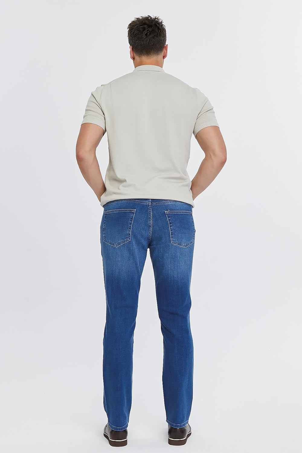 CEDY DENIM - Herren Jeans Regular Fit, Stretch Jeanshose, Herren High Waist, Straight Cut, Basic Was