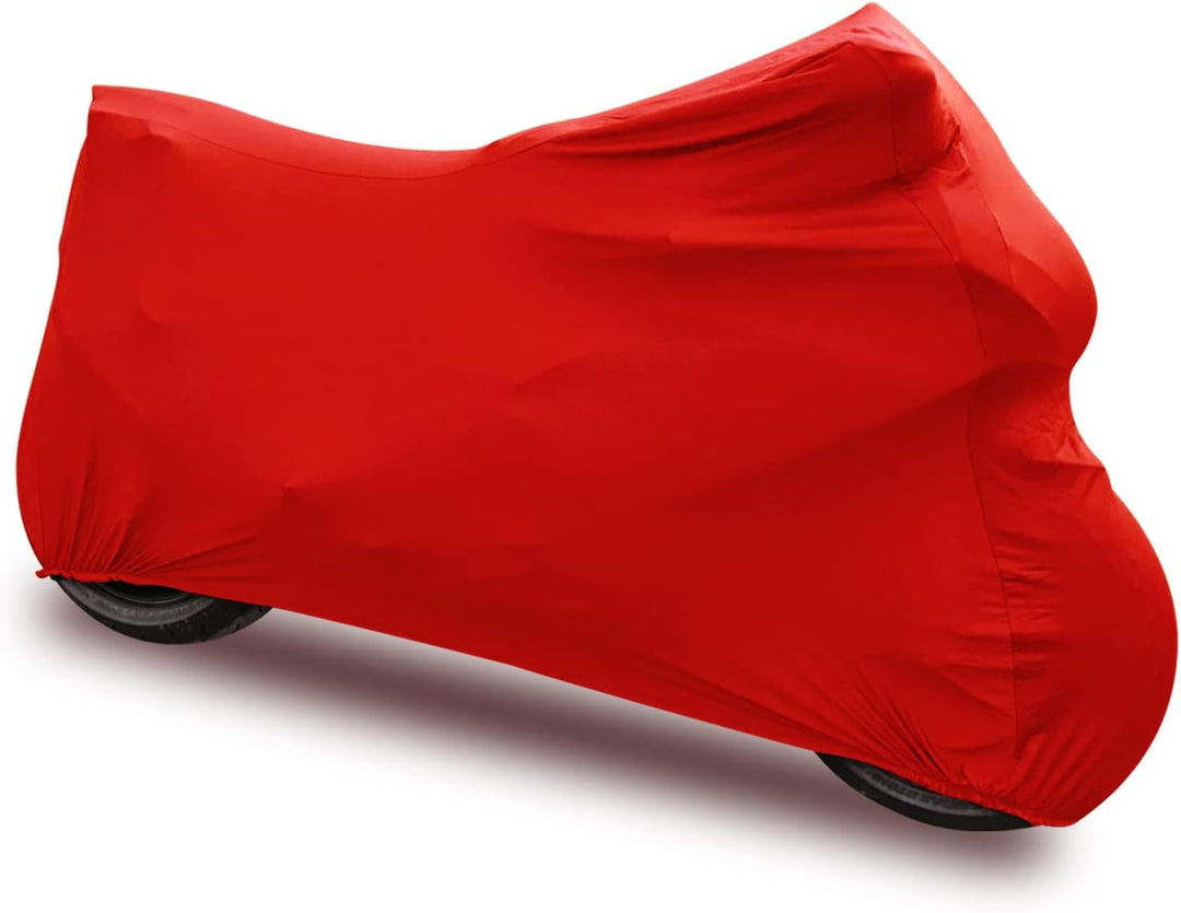 TECTICO Indoor Motorrad Abdeckplane Weich Samt-Stretch Stoff Elastisch Staubschutz XXL XXXL Motorrad