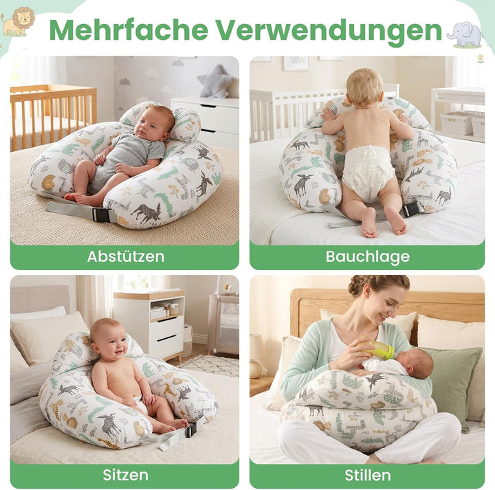 SHANNA Stillkissen XXL, Flaschenfütterung Still Kissen, Multifunktionales Nursing Breastfeeding Pill