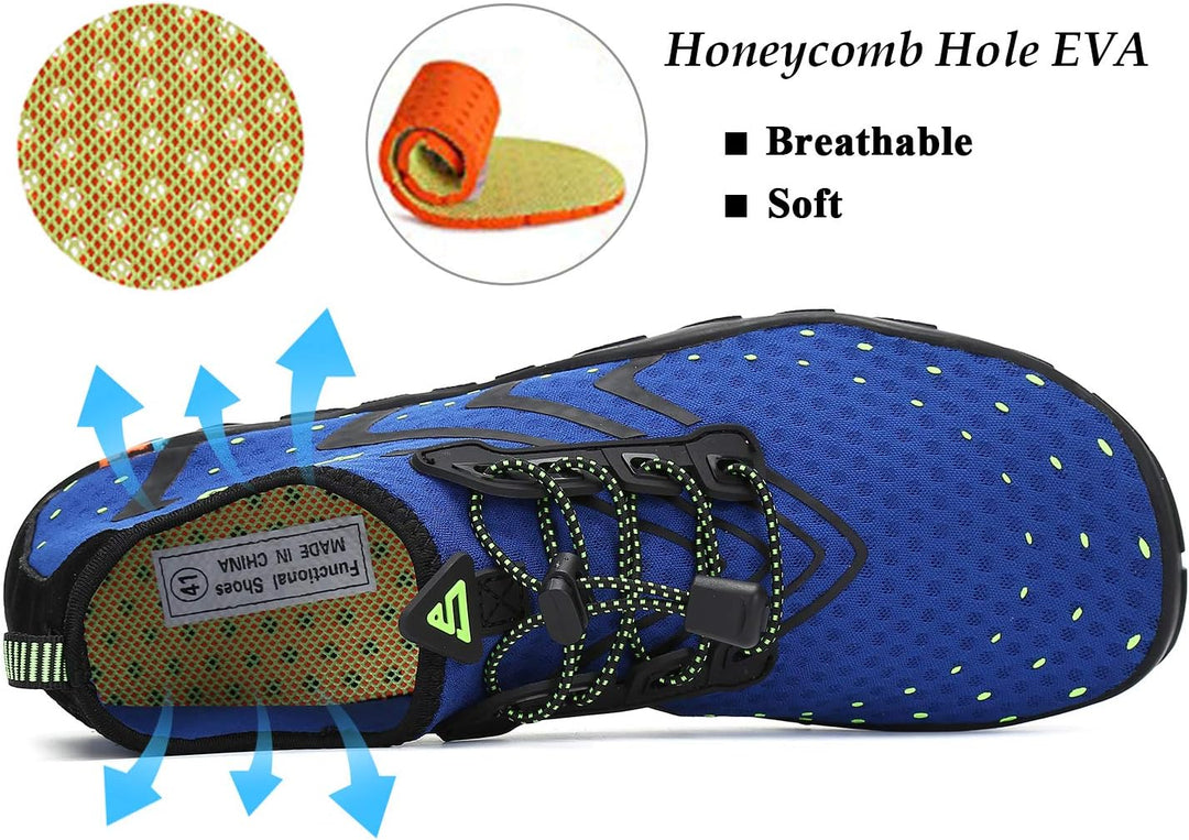 SAGUARO Badeschuhe für Herren Damen - 7/9 Drainagelöcher Schnelltrocknende rutschfest, Gr 35-48 40 E