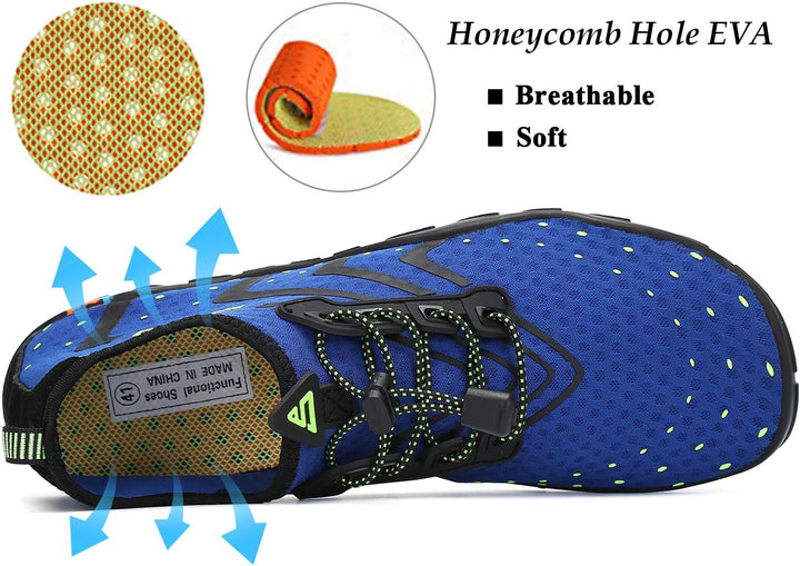 SAGUARO Badeschuhe für Herren Damen - 7/9 Drainagelöcher Schnelltrocknende rutschfest, Gr 35-48 40 E