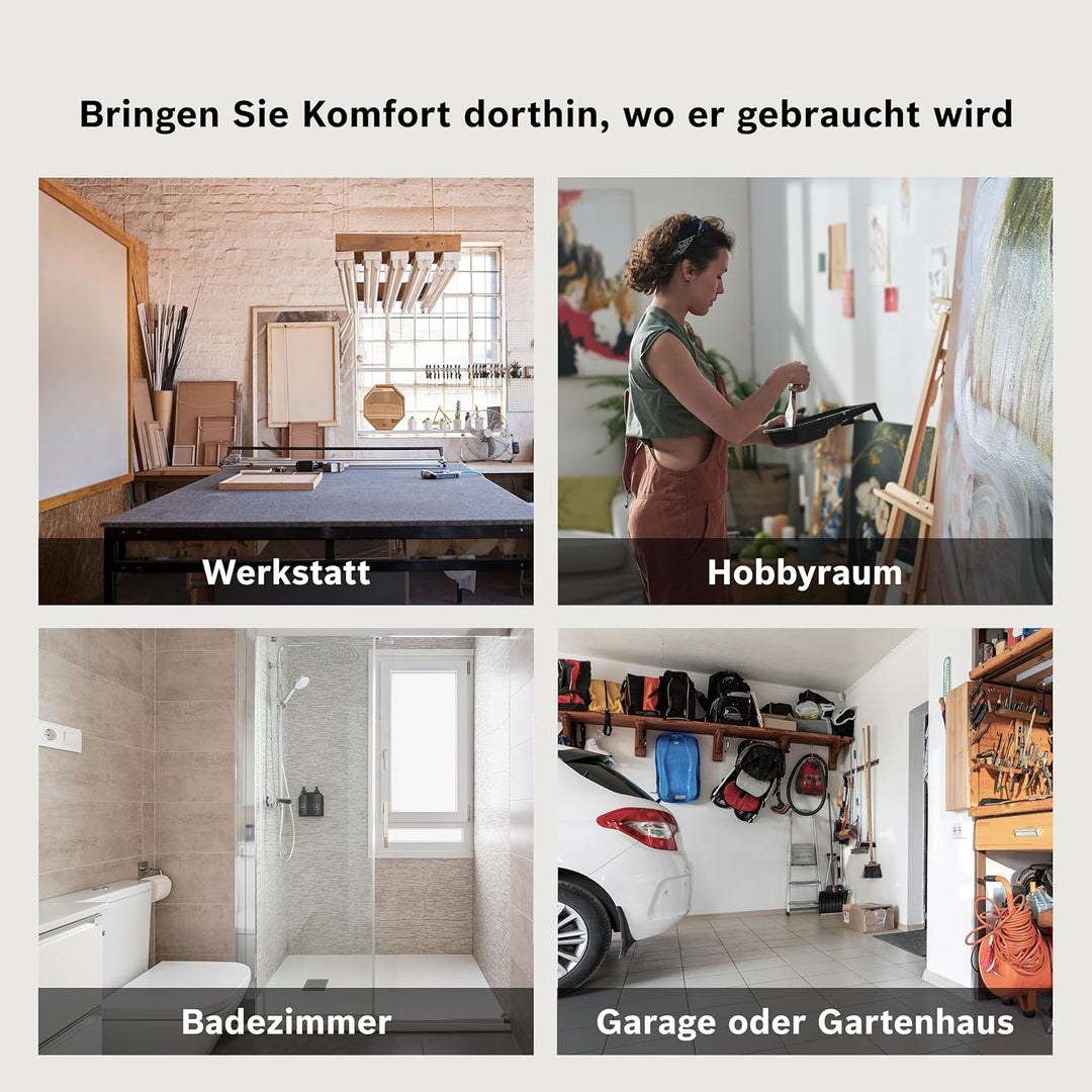 Bosch Heat Convector 4000-10 - Elektrischer Konvektor für Räume bis zu 10 m² - Individuell Einstellb