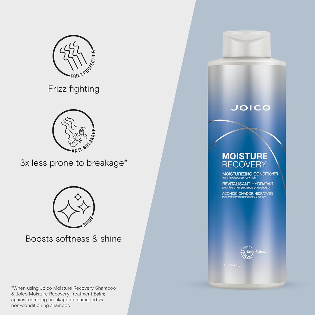 Joico Conditioner Moisture Recovery Moisturizing Conditioner Aquatisch 1 l (1er Pack), Aquatisch 1 l