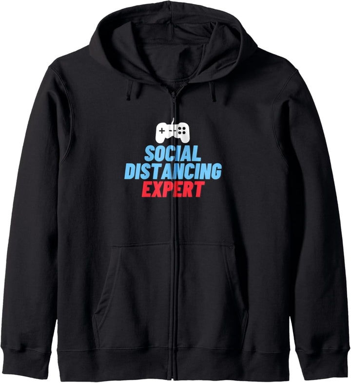 Social Distancing Expert Lustige Gamer Geschenkkonsole Kapuzenjacke