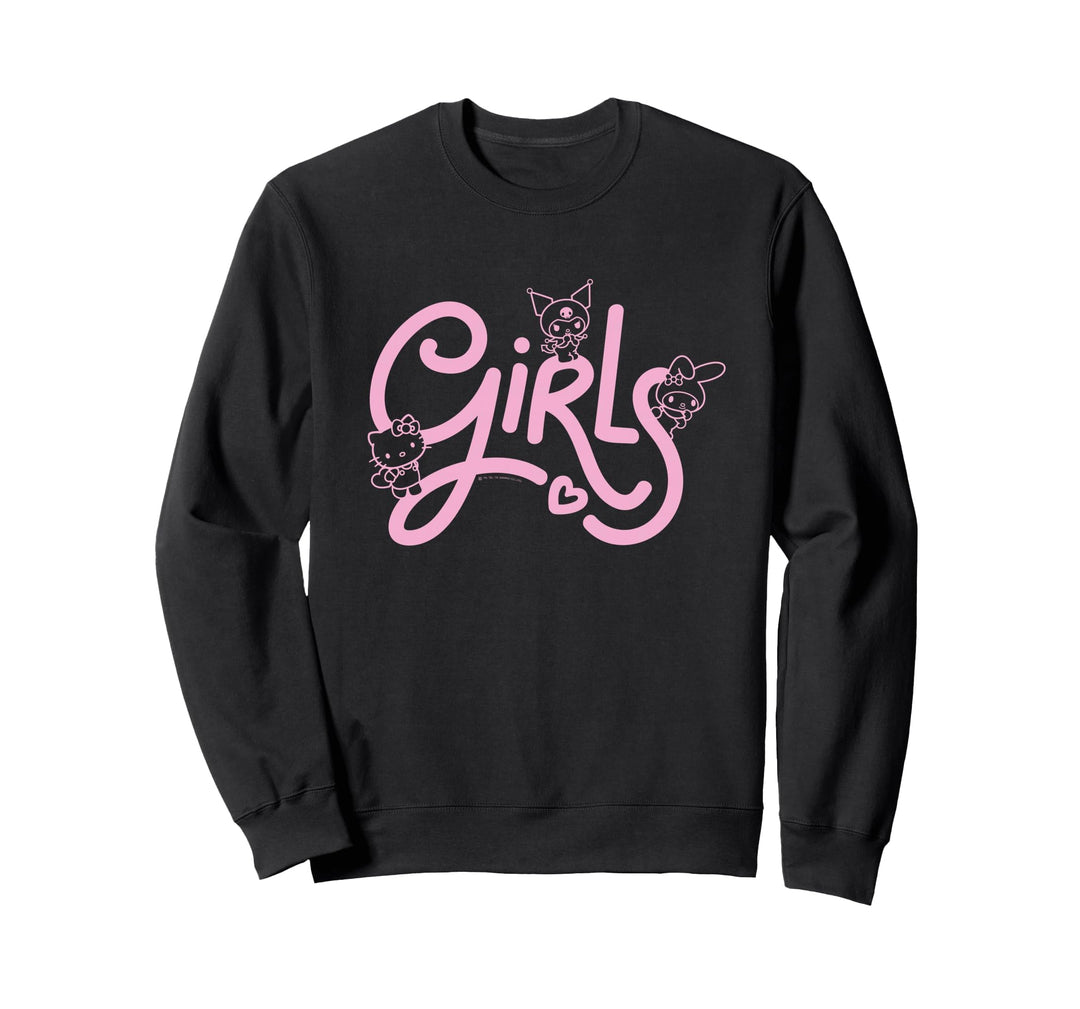 Hello Kitty My Melody Kuromi Kawaii Girl Power Sweatshirt