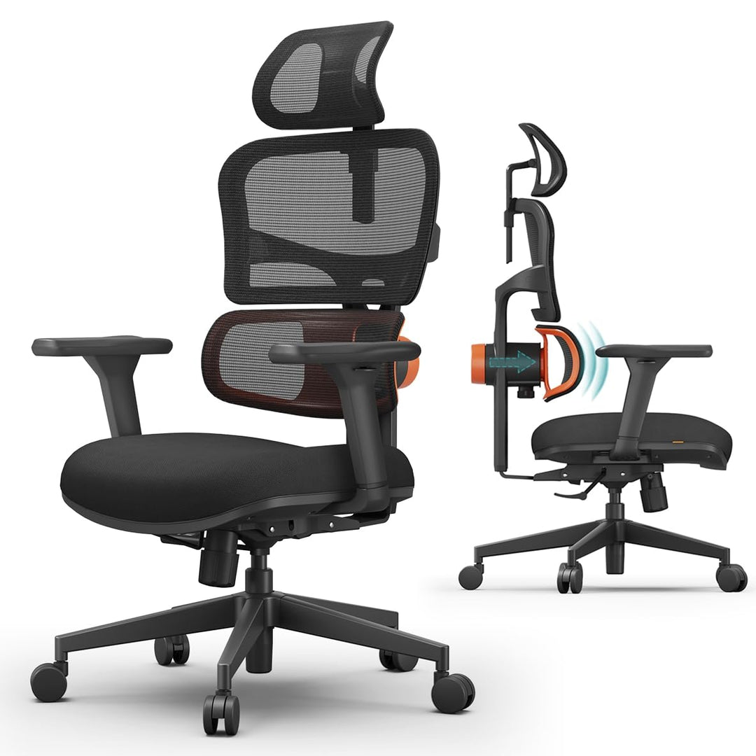 Newtral NT001 Bürostuhl Ergonomisch, Ergonomischer Schreibtischstuhl 150kg, Ergonomic Office Chair P