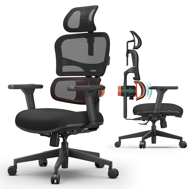 Newtral NT001 Bürostuhl Ergonomisch, Ergonomischer Schreibtischstuhl 150kg, Ergonomic Office Chair P