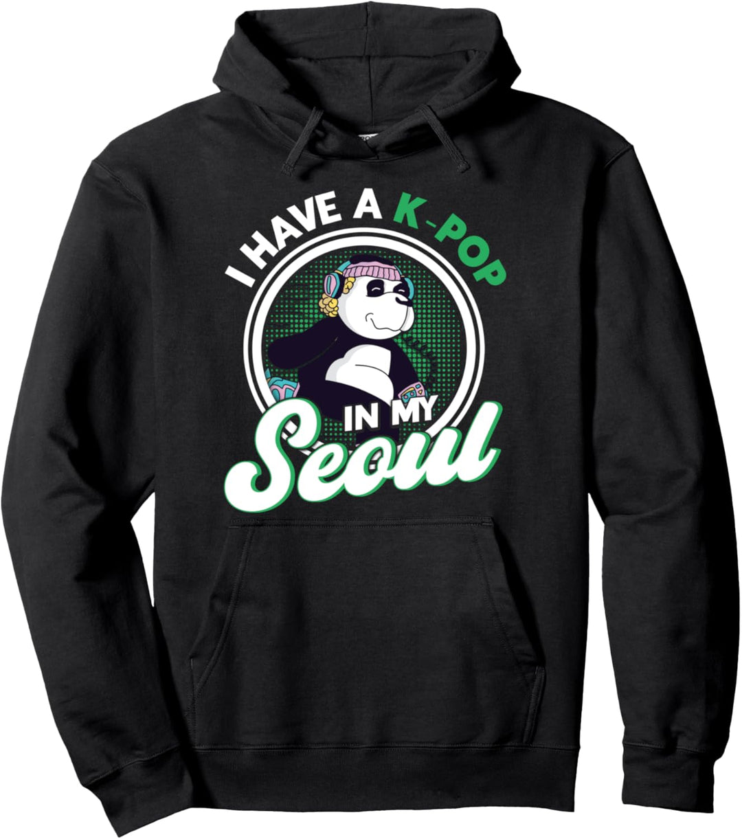 Ich Habe K-Pop In Meiner Seoul Panda Pullover Hoodie