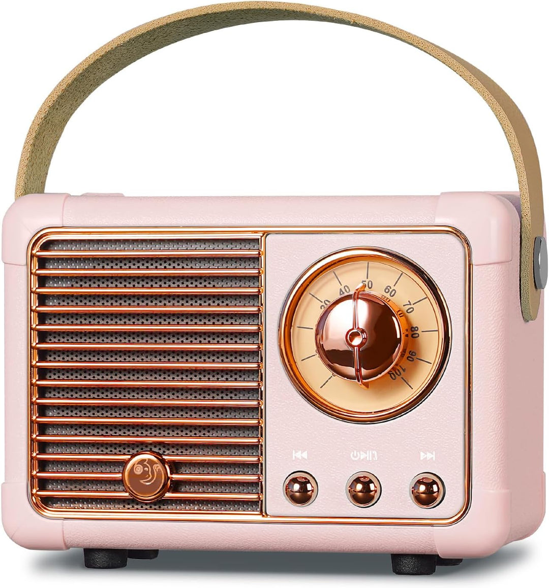 PRUNUS J-999 Mini Bluetooth Lautsprecher mit Radio FM, Retro Radio Bluetooth Speaker Wiederaufladbar