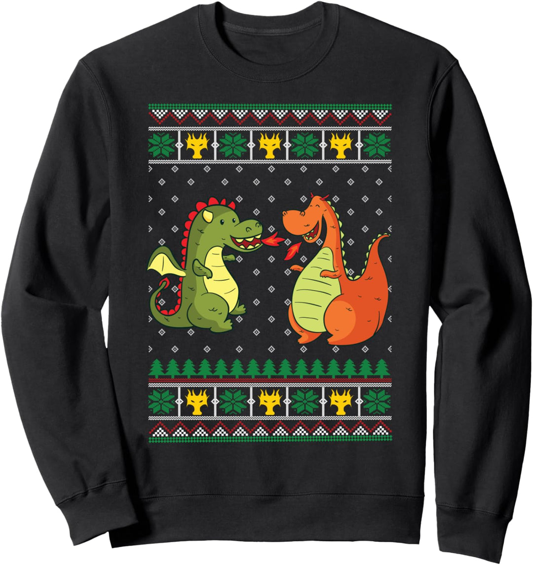 Dragon Dragons Ugly Christmas Sweater Style Sweatshirt