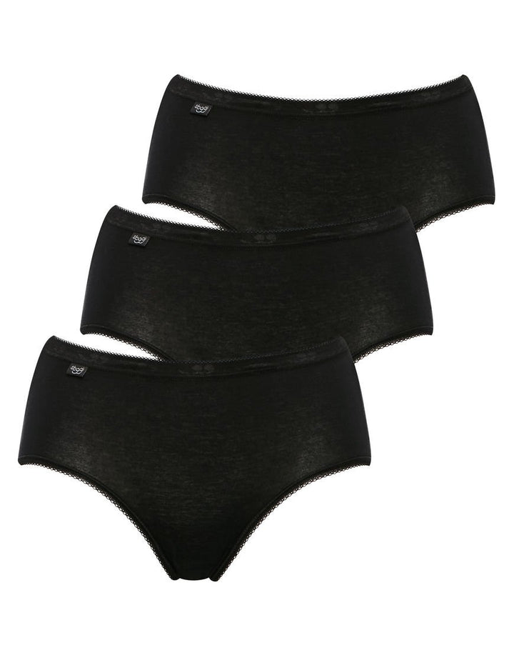 Sloggi Damen Slip (4er Pack) 38 Schwarz, 38 Schwarz