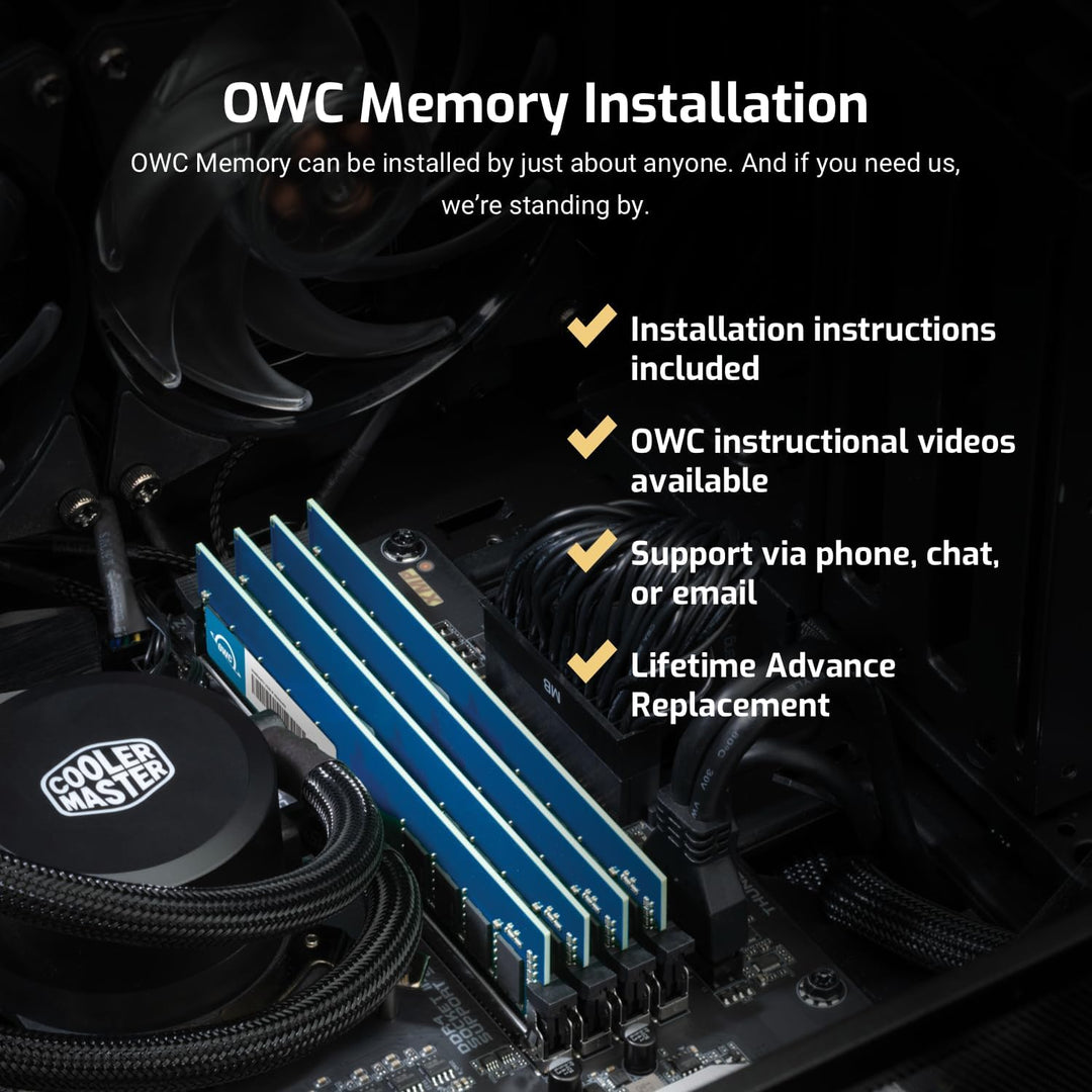 OWC 16,0 GB DDR3 ECC-R PC10600 1333 MHz SDRAM-Speicher-Upgrade-Modul für Mac Pro 2009-2012, schwarz