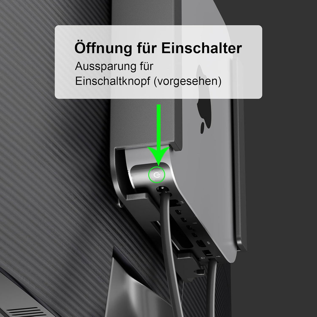 Wandhalterung für Mac mini M4/M4 Pro | Host-Aufbewahrungsbox unter dem Bürotisch, VESA-Wandmontage,