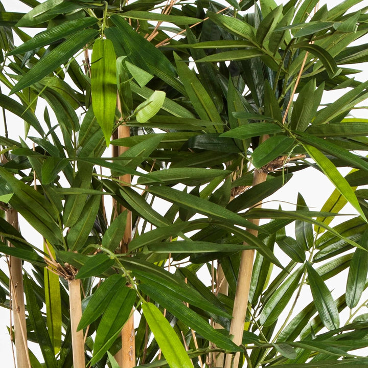 artplants.de Künstlicher Bambus MANABU, 2240 Blätter, 270cm - naturgetreuer Kunstbaum - Deko Bambus