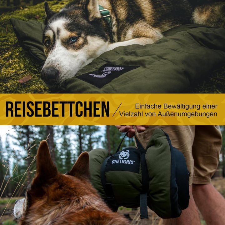 OneTigirs Hundedecke Maschinenwaschbar, Hundematte Komfort und Weichheit Hundebett für Reise Camping